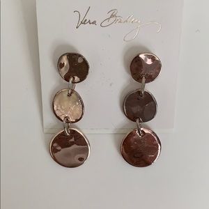 Silver coin earrings